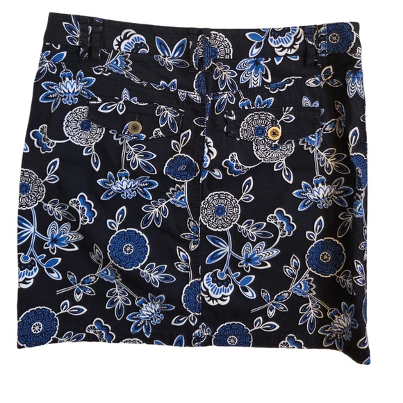 LOFT Dresses & Skirts - LOFT Navy and Blue Floral Skirt